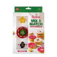 Biscuit Cutter Set Christmas Mix & Match 4-piece