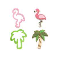 Biscuit Cutters Flamingo and Palm Tree
