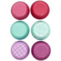 Wilton Cupcake Cups Pink/Turquoise/Purple 150pcs.