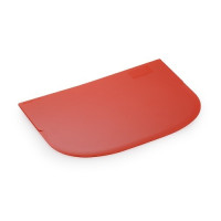 Dough Scraper Plastic Rectangle Red 14.8x9.9cm