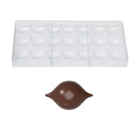 Bonbon mould Chocolate World Praline Curve (21x) 45x28x14mm