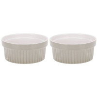Oven dish Porcelain (Creme Brulee) Ø11x4.8cm Set/2