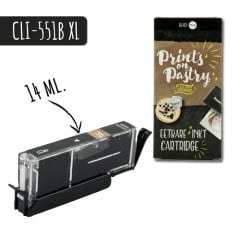 Edible Ink Cartridge Black-small XL (CLI-551B)