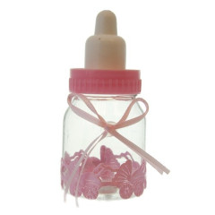 Cake decoration Baby Infant Bottle Pink 9cm