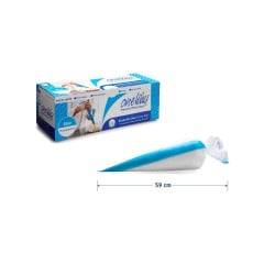 One Way Disposable Piping Bag Masterline Blue 74pcs. - 68x28cm