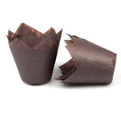Muffin cups tulip model Brown 200 pcs.