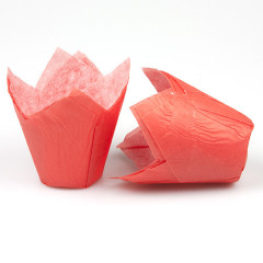 Muffin cups tulip model Red 200 pcs.