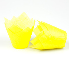 Muffin cups tulip model Yellow 200 pcs.