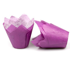 Muffin cups tulip model Violet 200 pcs.