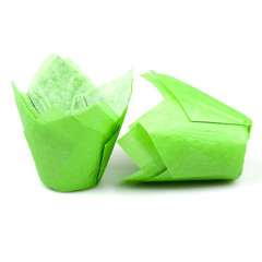 Muffin cups tulip model Green 200 pcs.