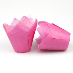 Muffin cups tulip model Pink 200 pcs.