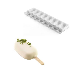 Silikomart Silicone Ice Cream Mould Mini Classic (16x) + 100pcs