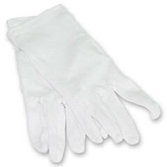 Bonbon Gloves white Cotton, 12 pairs