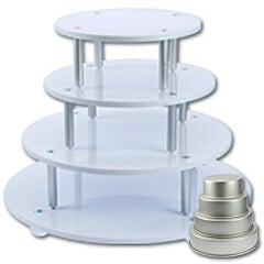 Cake stand Stack Round 4 tiers