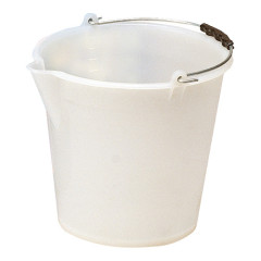 Plastic Bucket White 17 litres