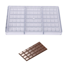 Chocolate mould Chocolate World Tablet (3x) 156x77x5mm