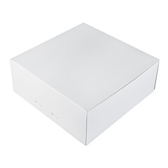 Cake box 25x25x10cm. White 3pcs