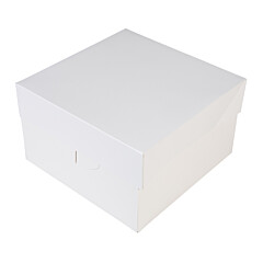 Cake box 25x25x15cm. White 50pcs