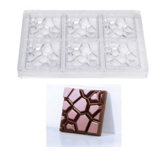 Martellato Chocolate Mould Stone (6x) 70x70x11mm