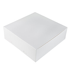 Cake box 30x30x10cm. White 3pcs