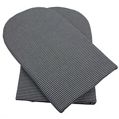Oven mitts Blue Checkered Heat-resistant extra thick