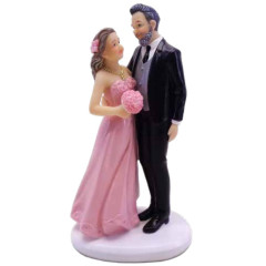 Cake topper Bridal Couple Polystone 15cm