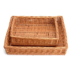 Bread basket reed, 50x40x10 cm