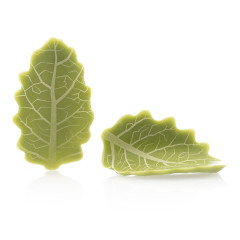 Dobla Chocolate Decoration Curved Leaf Green (144 pieces)