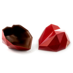 Dobla Chocolate Decoration Red Heart Large (36 pieces)