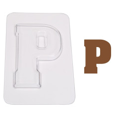Chocolate block letter mould 200 gr. Letter P