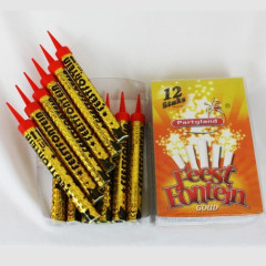 Fireworks Party fountain with base Gold 45 sec. 12 pcs.