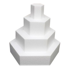 Cake Dummy Hexagon 5cm -Ø30cm-
