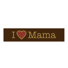Callebaut Chocolate decoration I Love Mama 160pcs.