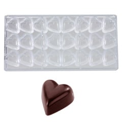 Bonbon mould Chocolate World Heart (24x) 33x31x15 mm