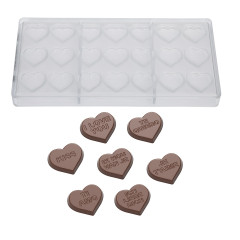 Chocolate World Heart Mould (21x) 30x26x7mm