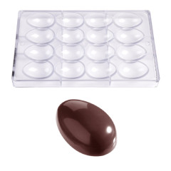 Bonbon mould Chocolate World Smooth Egg (16x) 55x38x19mm