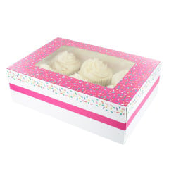 Culpitt Cupcake Box 6/12 Sprinkles (tray window) 20pcs.