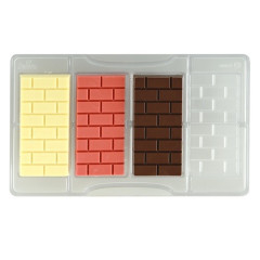 Chocolate Mould Brick Tablet (4x) 8.5x4.2 cm