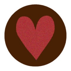 Callebaut Chocolate Decoration Coin with Heart 280pcs.