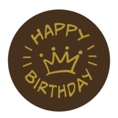Callebaut Chocolate Decoration Happy Birthday 280pcs.