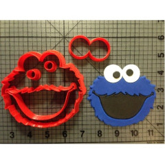 Biscuit cutter Cookie Monster 50mm 5-piece