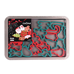 Biscuit Baking Tray + Cutters Christmas