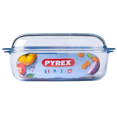 Pyrex Oven Dish with Lid 6.5L (36x22x15cm)