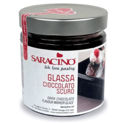 Saracino Mirror Glaze Dark Chocolate 350g