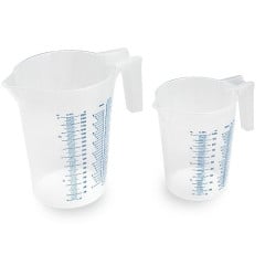Measuring cup plastic (open handle) 2 litres