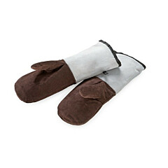 Oven mitts leather length 45 cm./ 250°C