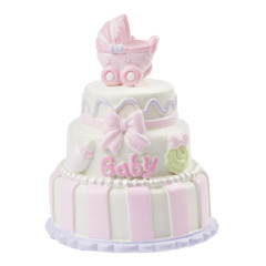 Cake topper Baby Girl Cake Polystone 7.5cm