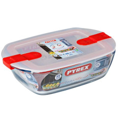 Pyrex Microwave Dish with Lid 1.2L (23x15x7cm)