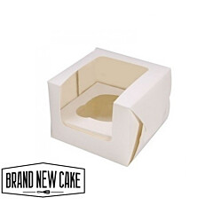 Cupcake Box 1 White (incl. tray with window) 25pcs.