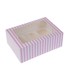 HoM Cupcake Box 6 Circus (incl. tray with window) 2pcs.